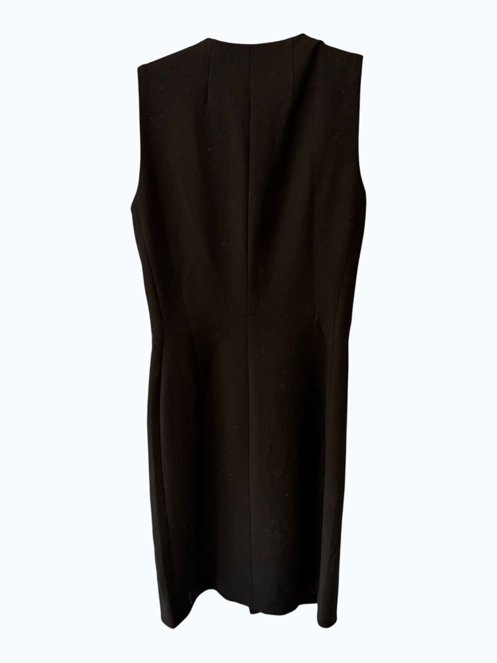 NWT AYR Black Wool Blend Asymmetric Zip Front Sheath Dress Size 2 MSRP $365 - Picture 9 of 9